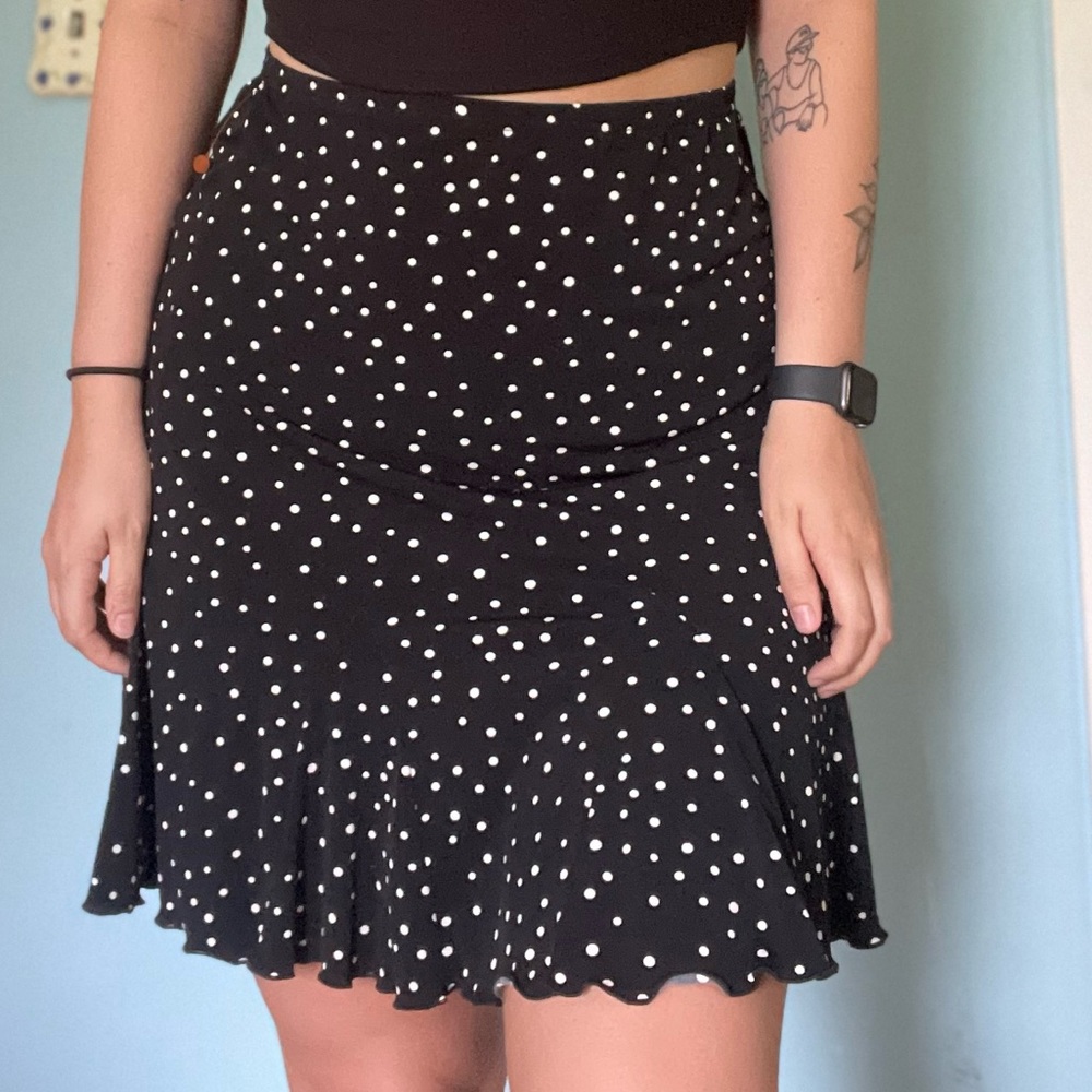 Polka Dot Mini Skirt